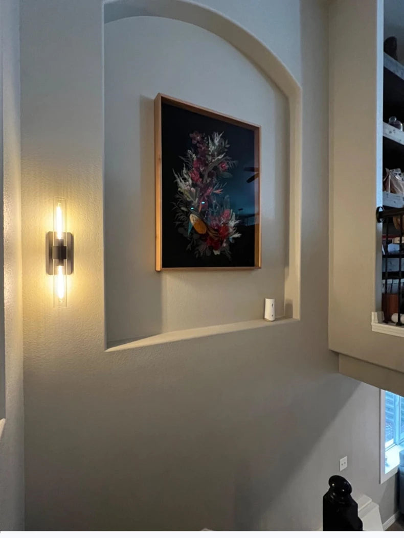 Modern Led Double Head Glass Wall Light For Living Room Bedroom Bathroom Loft Wall Lamps Luxury Indoor Room Decor Mirror Sconces