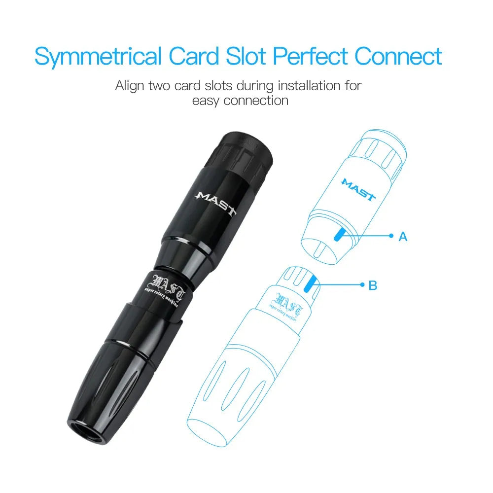 Mast Tour Tattoo Machine Permanent Makeup Pen Wireless Battery Coreless Motor Professional Rotary Cartridges Gun for PMU Artist