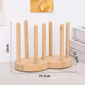 Disposable Paper Cup Storage Rack Wooden Guest Paper Cup Sorting Rack Embedded Cup Holder Household Cup Picker