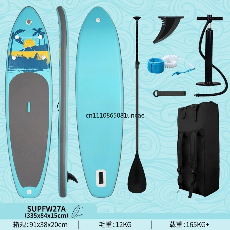 Inflatable Stand Up Paddle Board SUP Beginner Water Surfing Skid Board Outdoor Water Sports Equipment