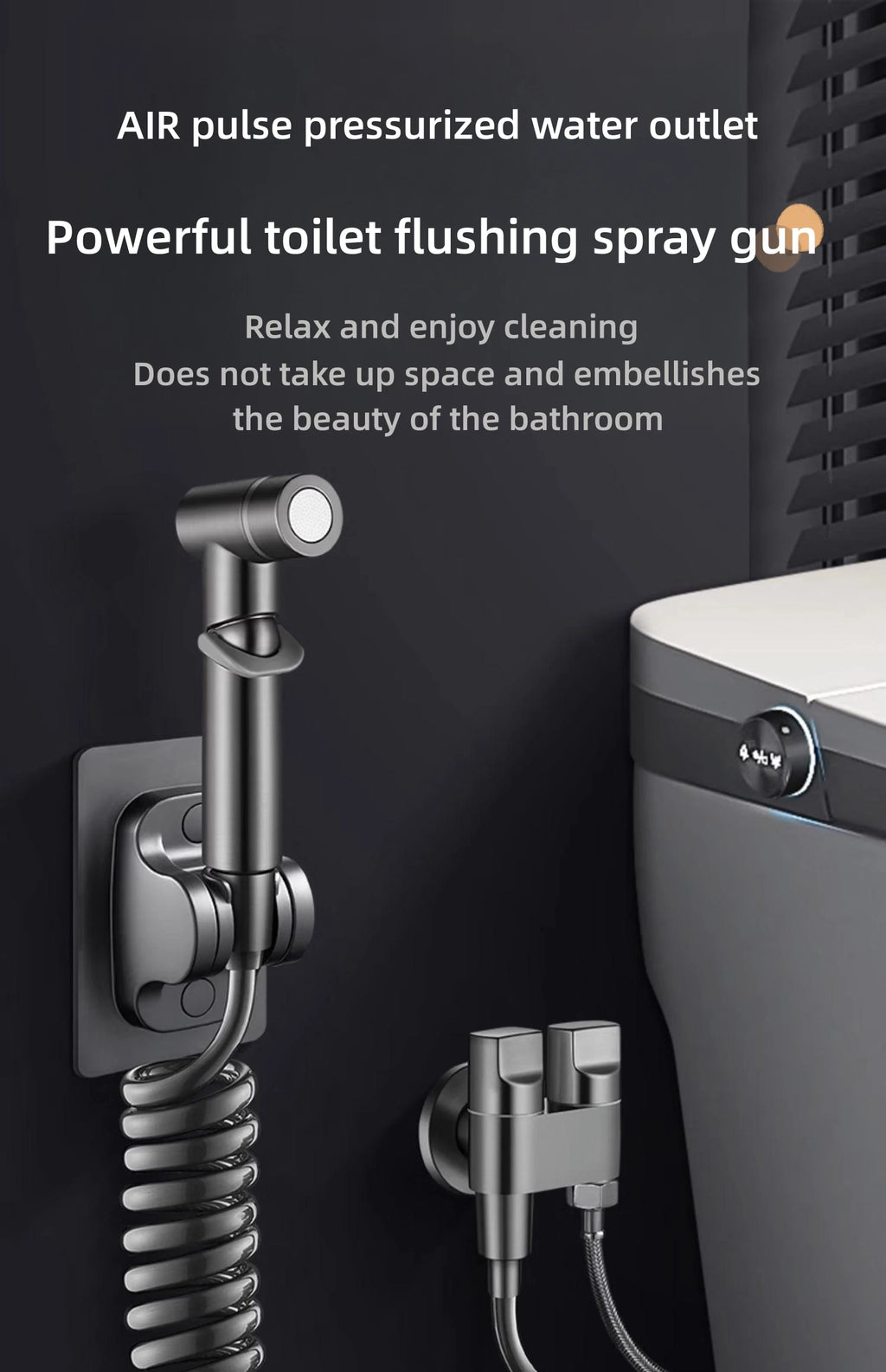 Bathroom Set, High-pressure handheld sprinkler, bathroom cleaning, bathroom accessories, sanitary shower