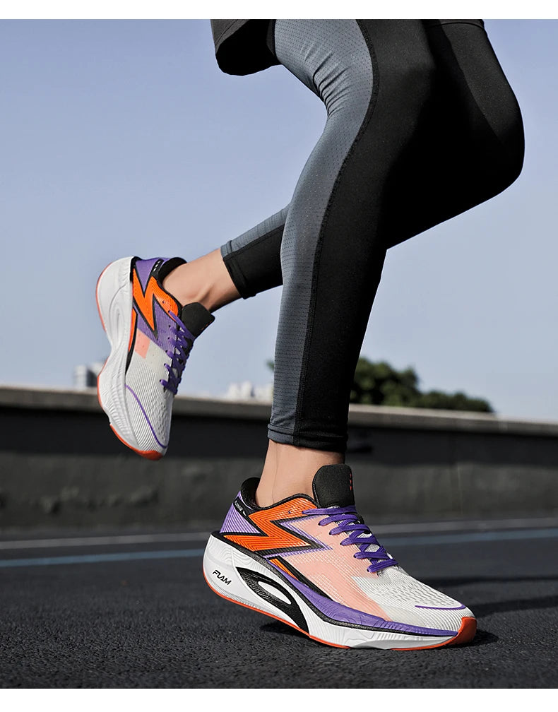 Running Shoes Carbon Board Speciality Marathon Men Sports Breathable Lightweight Women's Comfortable Athletic Nonskid Sneakers