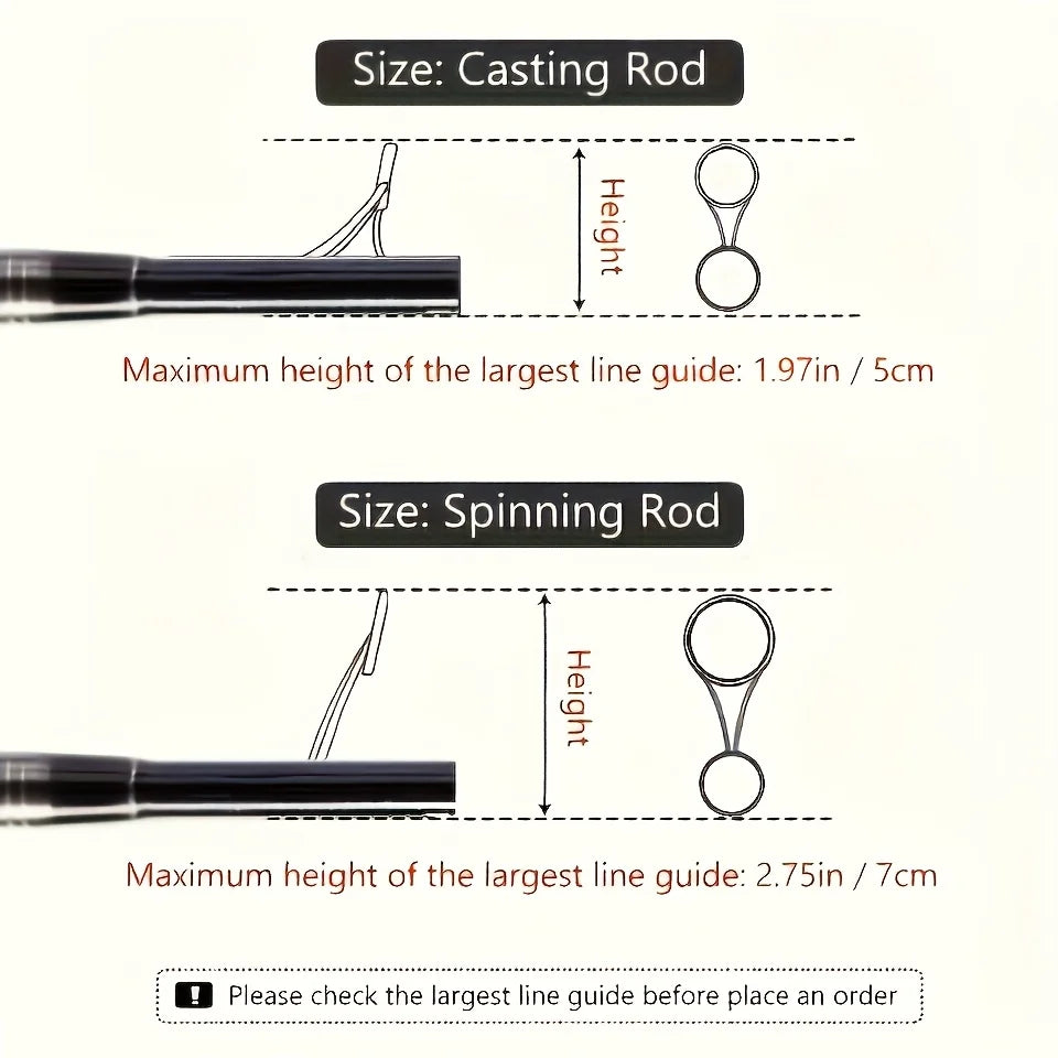 6PCS Fishing Rod Sleeves Your Fishing Rod And Enhance Your Casting Ability Woven Mesh Cover for Musky Ice Fly Spey Fishing Rods