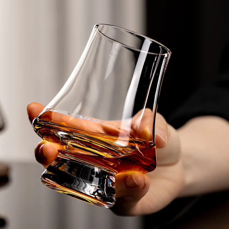 YWDL 2/4/6pcs Glass Whiskey Cup Set of 250ml Clear Lead Free Drinking Glasses Scotch Liquor Barware Beer Spirits Wine Glasse