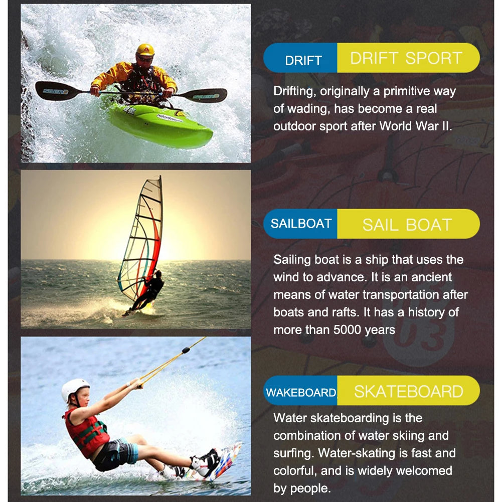 Professional Water Sports Life Jacket For Adults And Children Adjustable Buckle Vest For Swimming Snorkeling Safety Aid 240D