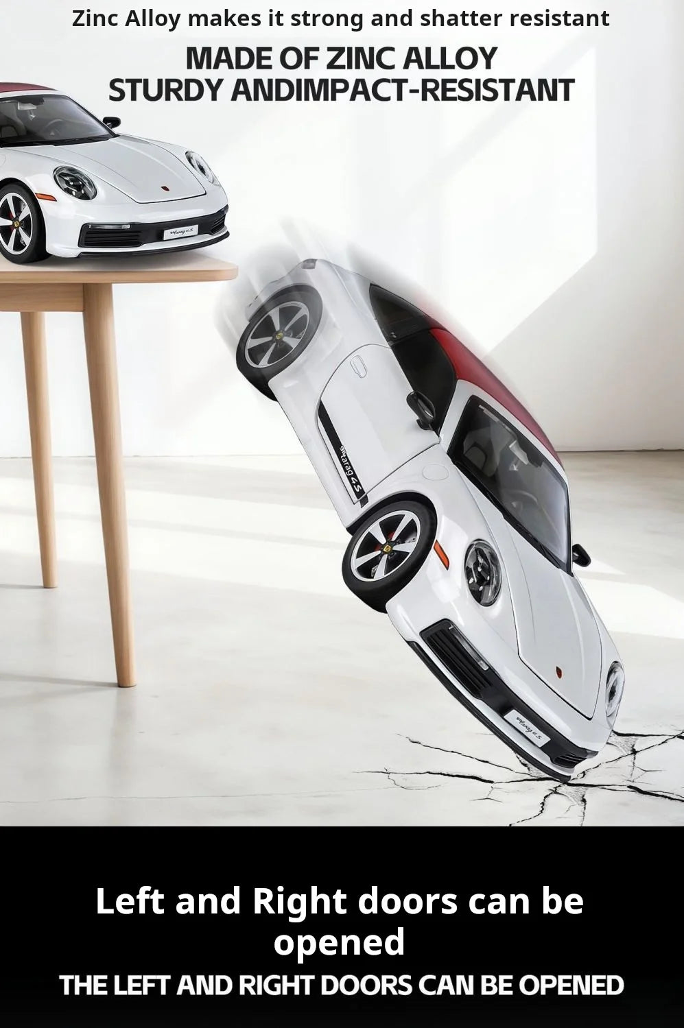 1:32 new folding convertible Porsche 911 alloy car model simulation Sound& light Fashion Exquisite collectibles Boys Toy Gift