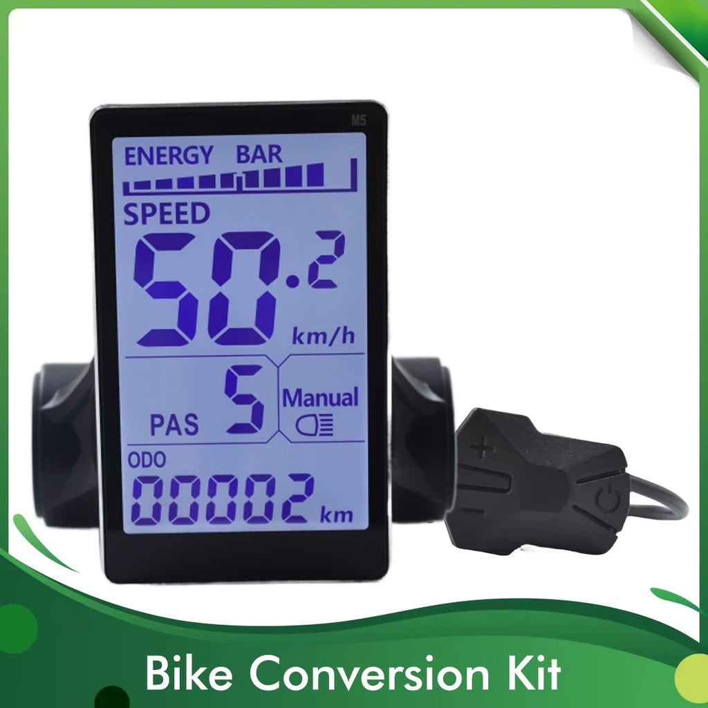 UART2 M5 24V 36V 48V Electric Bicycle Colorful Display E Scooter LCD Panel With USB UART For Mountain Electric Bike Parts (6PIN)