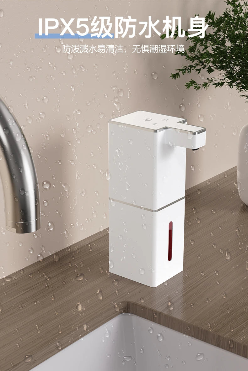 Automatic Inductive Soap Dispenser Foam Washing Dispensers 400ML Smart Hand Washing Soap Distributor PX5 Waterproof White Black