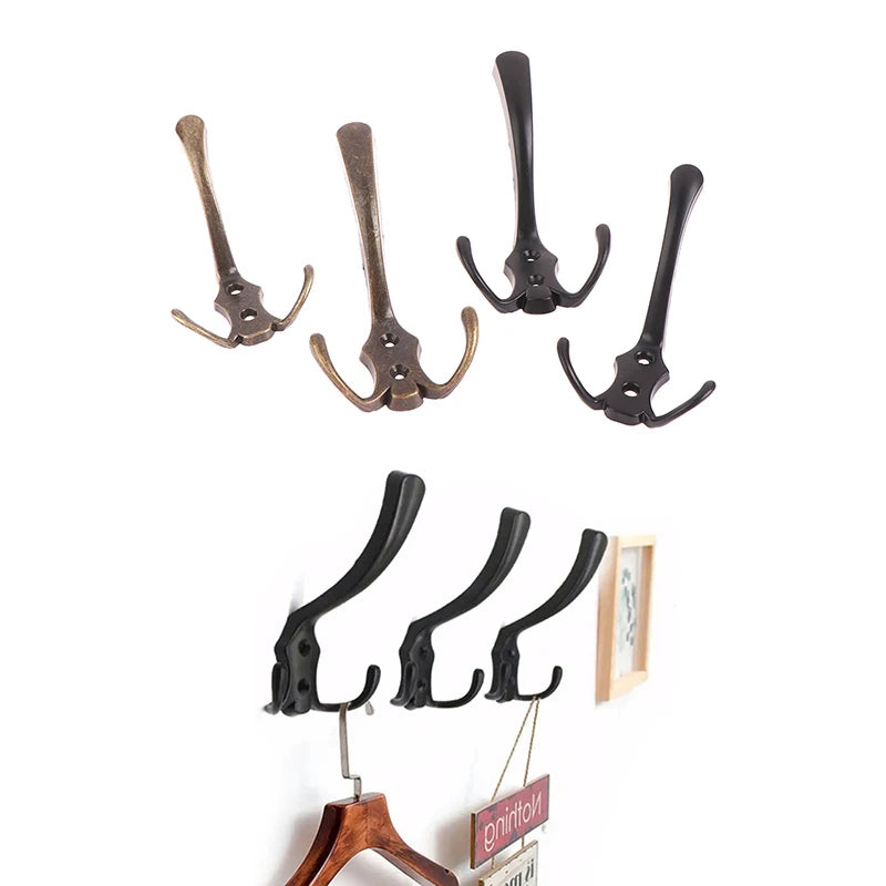 Hooks Wall Mounte Coat Hat Clothes Orginazer Zinc Alloy Hook Bathroom Closet Wardrobes Wall Hanger Hooks Wall Clothes Hanger