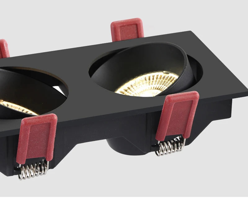 Modern Simple Down Light Embedded Dark Decoration Household Ultra-Thin No Main Light Adjustable Angle LED Anti-Glare Spotlights