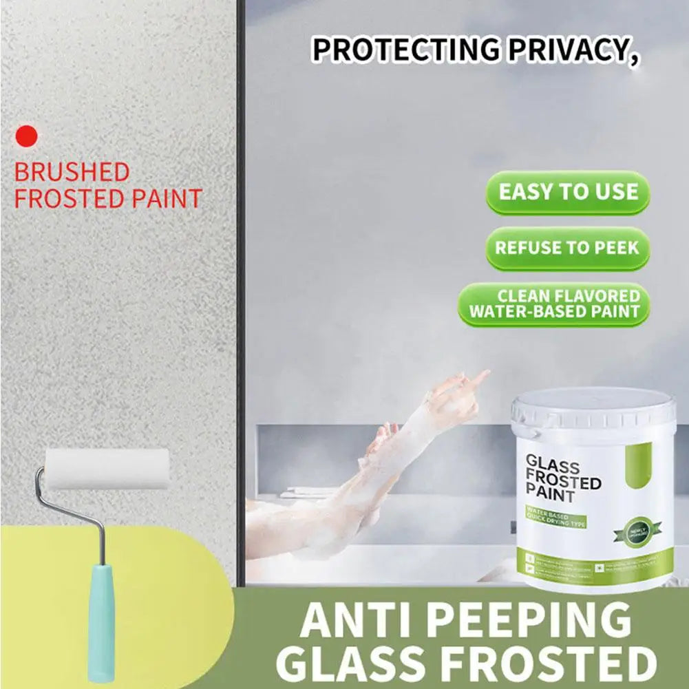 Frosted Glass Paint Frosted Paint Privacy Protection Bathroom Room Matte Anti Peeping Paint Coating Window Blackout Art Paint