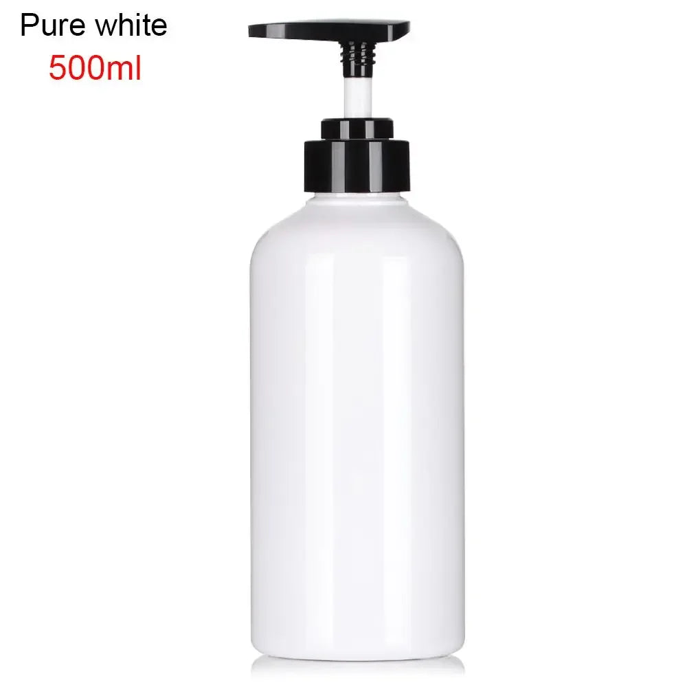 300/500ml Refillable Clear Empty Bottle Soap Dispenser Shower Gel Shampoo Dispenser Bottles Press Pump Lotion Bottle Reusable