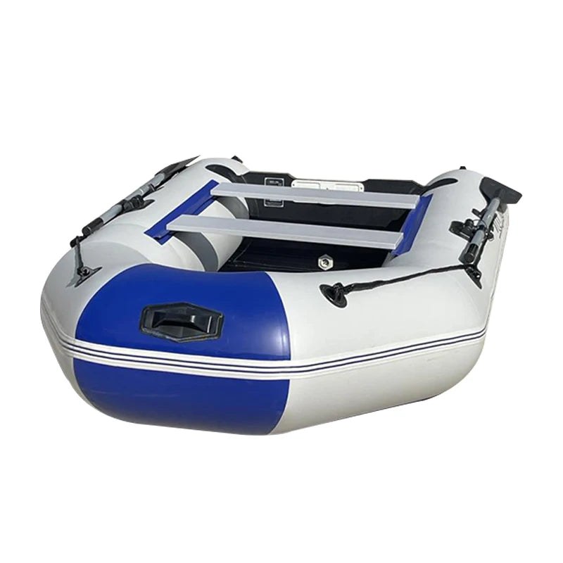 9ft 2.8m Inflatable Boat Thickened Fishing Boat Hard Bottom Assault Kayak Rowing Canoe Sailboat Dinghy Water Sports