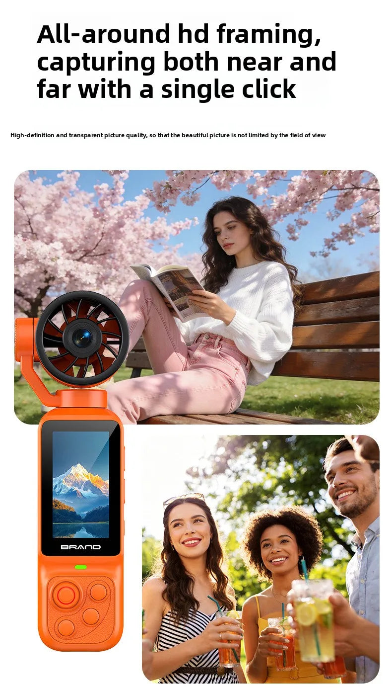 HD Handheld Sports Camera Mini Portable Video Recorder Anti Shake Action Camera for Vlog Audio Recording Students