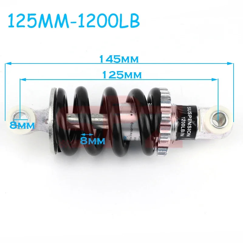 Electric Bike 90-215mm 400-2000lbs Suitable for 47cc49CC Bicycle Mini Motorcycle Spring Shock Absorber Suspension Shock Absorber