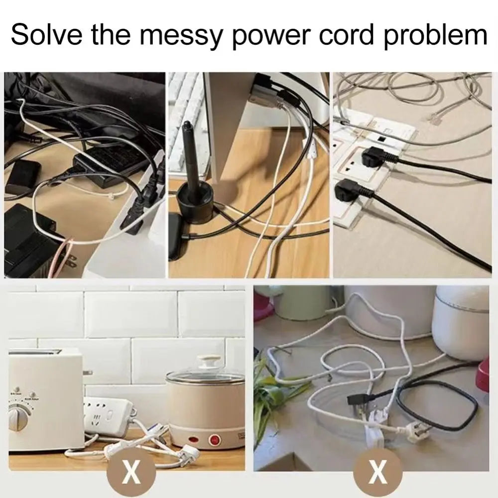 Kitchen Appliances Cable Management Clips Kitchen Wall Hanging Cord Winder Organizer Bobbin Winder Wire Fixer Clips Holder