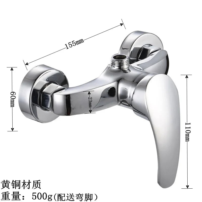 Brass Shower Faucet Mixer Valve Set with Shower Head and Hidden Switch for Bathroom Hot and Cold Water Tap  Bath