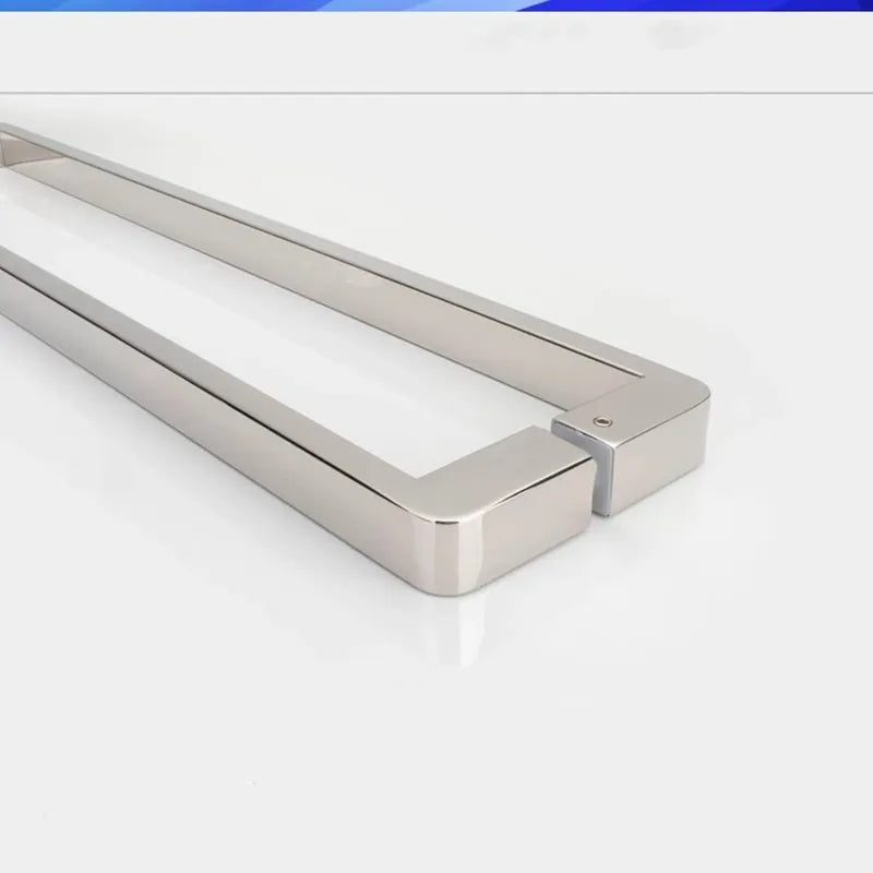 Shower Room Accessories, Bathroom Glass Door, Stainless Steel 440mm Matte Black, Double Sided Pull Handle (LQD105)
