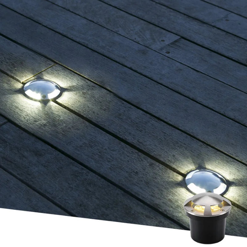 Outdoor Lighting 10W 6W 3W Garden Yard Step Stairs Floor Deck LED Recessed Inground Lamps LED Underground Spotlight AC220V 110V