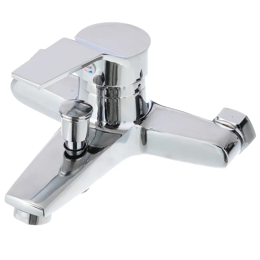 Chrome Zinc Alloy Bathroom Basin Mixer Faucet Sink Tap Wall Mounted Hot & Cold Water Mixer High Quality Faucet