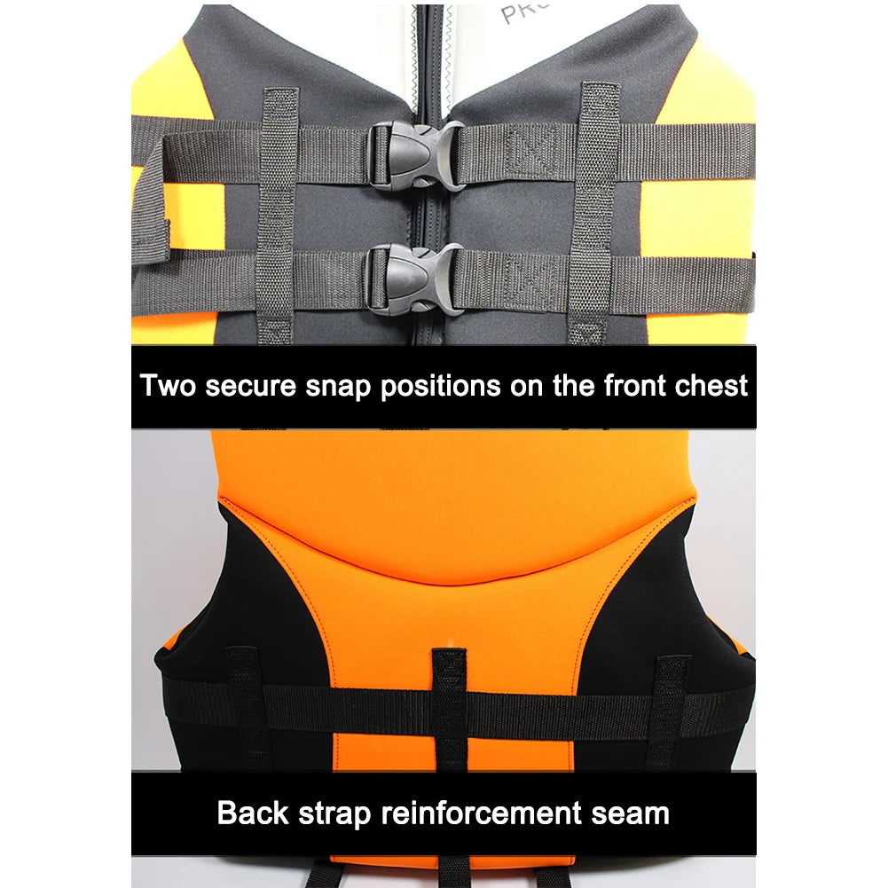 Fishing Water Ski Vest Buoyancy Boating Skiing Driving Vest Lightweight Safety Buckle Floating Foam for Surfing Sailboard Rowing