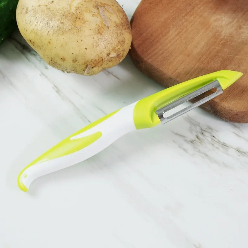 1pc Stainless Steel Carrot Potato Peeler Anti-slip Fruits Vegetables Slicer Cutter Hand Tool Kitchen Gadgets