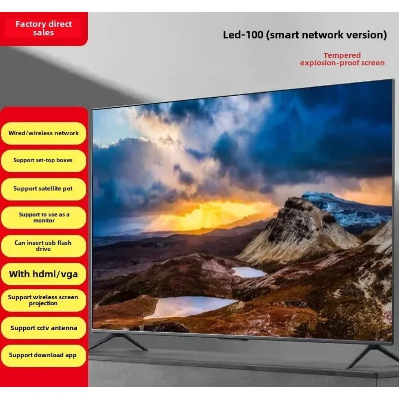 Hotel Network LCD Television 20 32 43 55 65 75 85 100 Inch Energy Saving Smart TV Display
