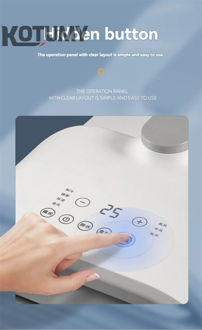 Portable Air Conditioners Outdoor Camping Air Cooler With Remote Control Audio Function Intelligent Hidden Panel 110v/220v/24v/1