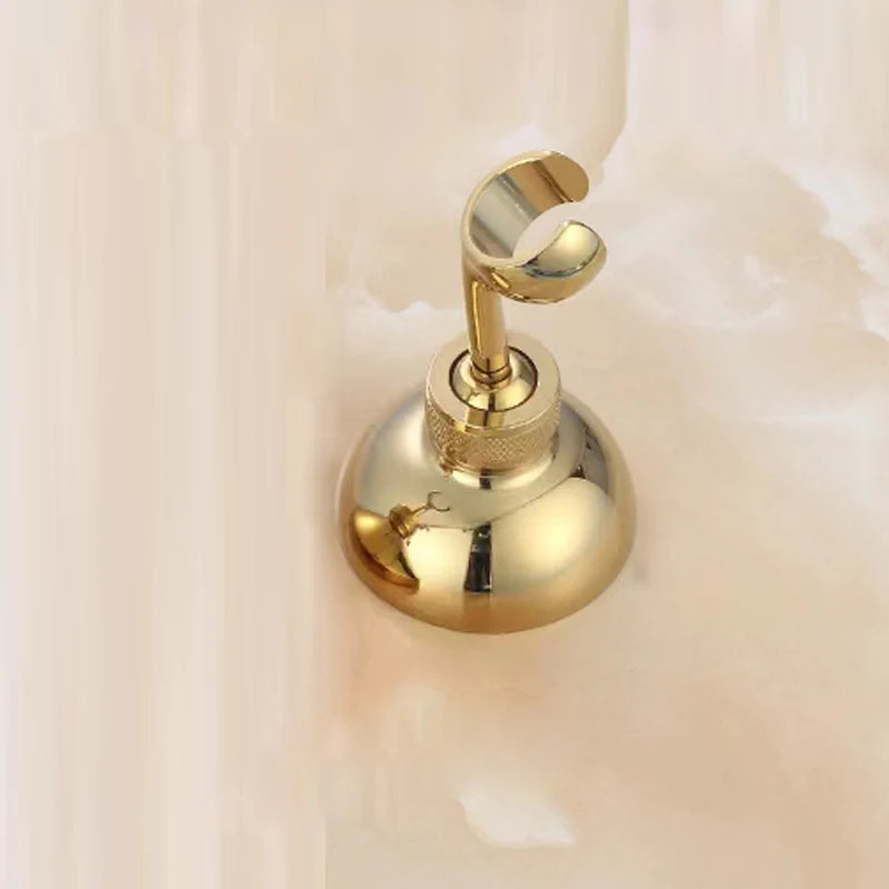 Chrome and Black Plated Solid Brass Shower Holder Wall Mounted hand shower holder bracket