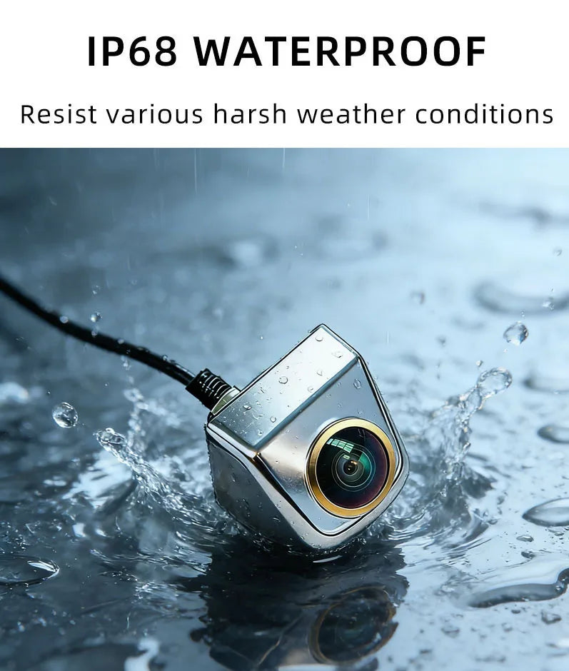 1080P AHD Car Rear View Camera Waterproof HD Night Vision Golden glass fisheye lens Reverse Backup Camera for Universal Vehicle