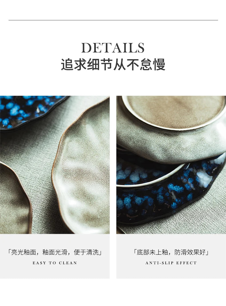 Platter Creative Restaurant plates New vintage featuring ceramic disk kitchen cutlery