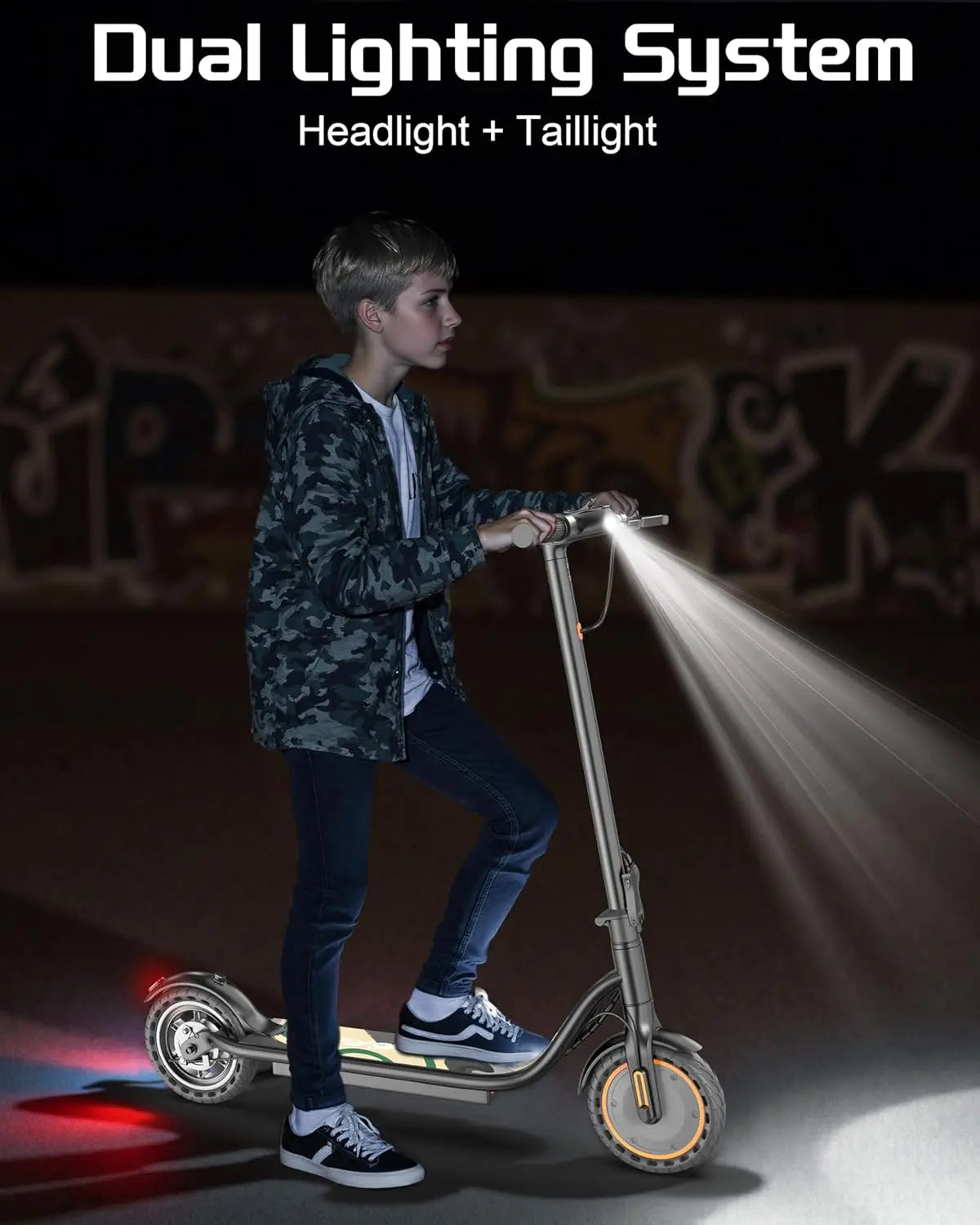 Sigravy Electric Scooter for Kids,Teens,Teenager, Students, Foldable Commuter E Scooter for Teens, 350W Motor, 19 MPH, Up to 26 Miles Range, 8.5" Solid Tires, Cruise Control, 19MPH Max Speed, LED Display,APP Control