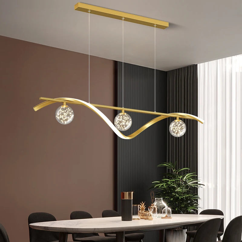 New Luxury LED babysbreath Modern Ceiling Hanging Lamp lustre for Living Dining Room Pendant Lights Fixtures suspension