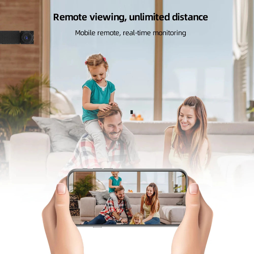 1080P HD DIY WiFi Mini Camera Portable Video Recorder Micro Camcorder P2P Wireless Webcam Loop Recording Support Remote Viewing