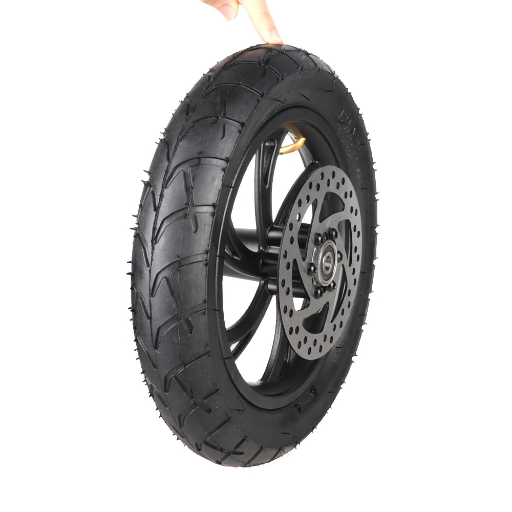 Electric Scooter 12 inch Inflatable Wheel E-bike Folding Bicycles 12 1/2X2 1/4 Tire Inner Tube Aluminum Rim 140mm Brake Disc Kit