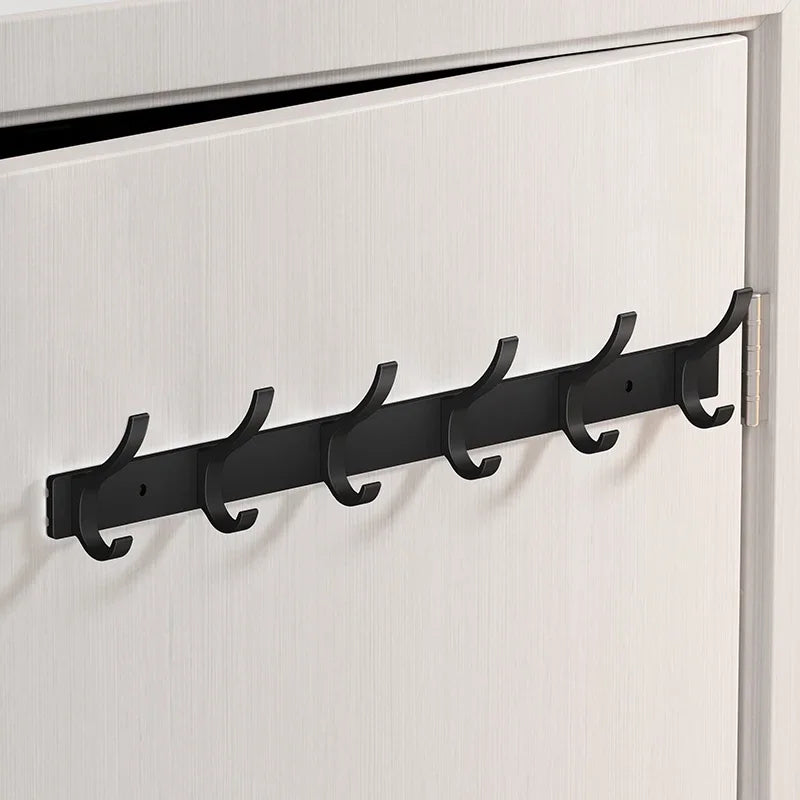 Black Robe Hooks Towel Hanger Nail Wall Rack Hooks Coat Clothes Holder for Bathroom Kitchen Accessories