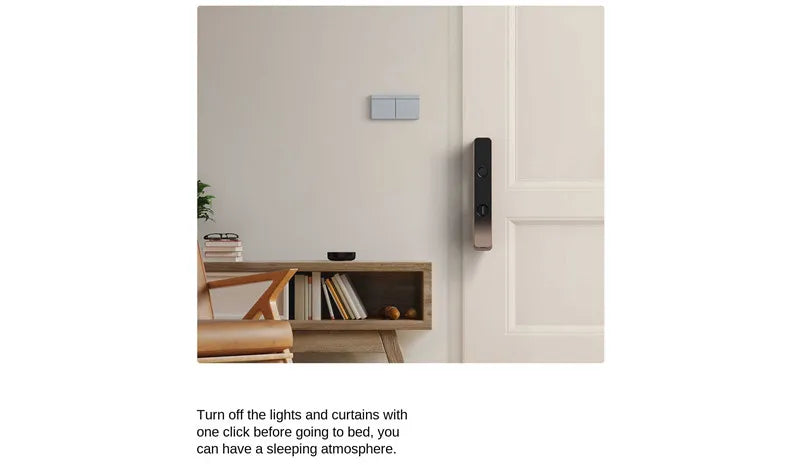 Aqara Smart Wall Switch H1M With Neutral Line Wireless Key Light Switch Zigbee Multiple Control Modes Smart Wall Light Switch