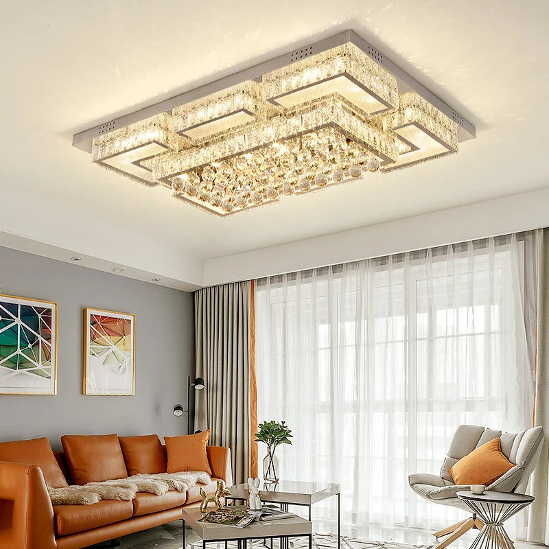 Modern Light Luxury Ceiling Led Crystal Ceiling Light Home Decoration Home Decoration Bedroom Dining Room Kitchen Lighting