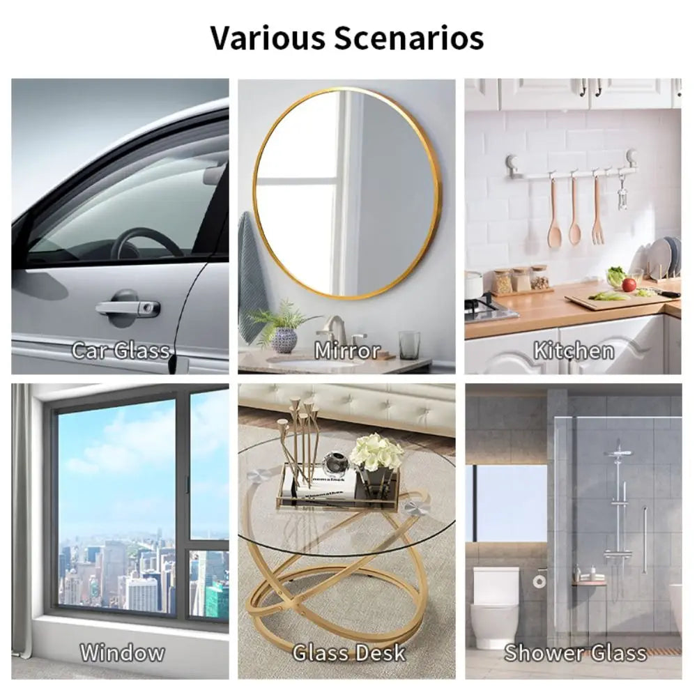 Matte Black Shower Squeegee Silicone Material Streak Free Glass Wiper With Handle Hanging Holder Silicone Squeegee