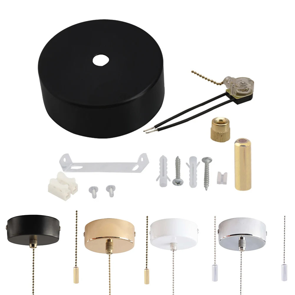 Luxury Bathroom Decor Switch Button Modern Light Switch Gold Pull Cord Light Switch Sophisticated Bathroom Decor
