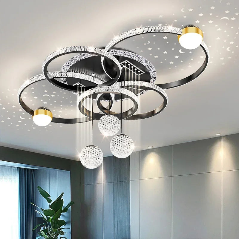 Modern LED Ceiling Light for Living Room Decor Pendant Light Interior Decoration Ceiling Luxury Chandelier Restaurant Lamp Villa