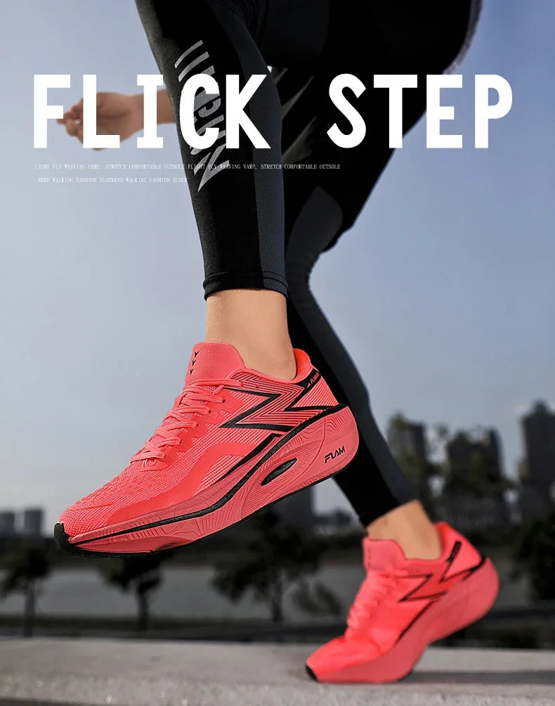 Running Shoes Carbon Board Speciality Marathon Men Sports Breathable Lightweight Women's Comfortable Athletic Nonskid Sneakers