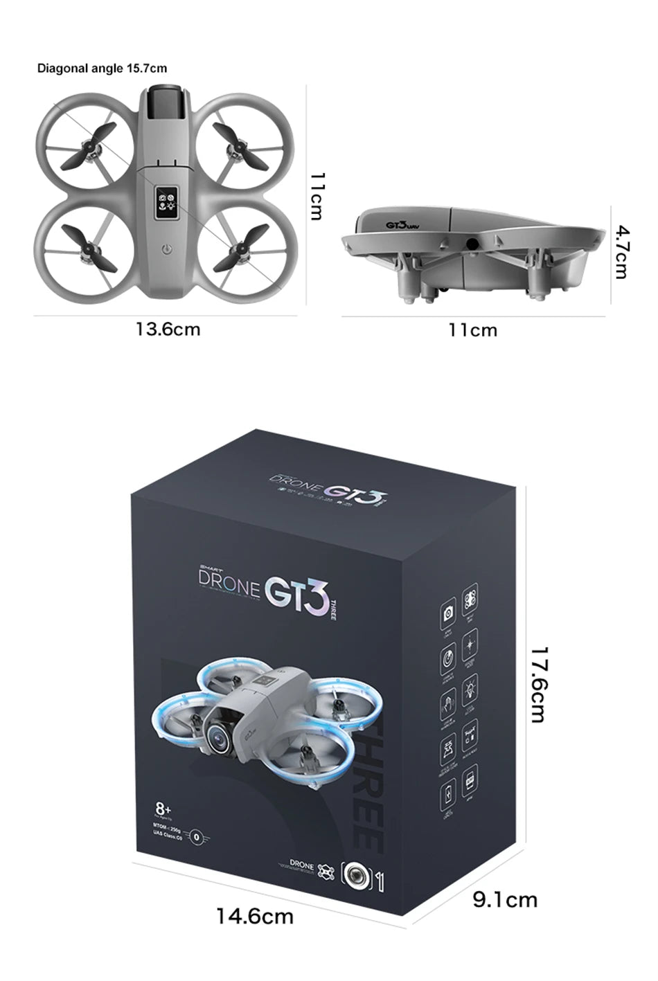 2026 GT3 MAX RC Drone 8K 5G Professional HD Aerial Photography Obstacle Avoidance Remote Control Aircraft Dual Camera Quadcopter