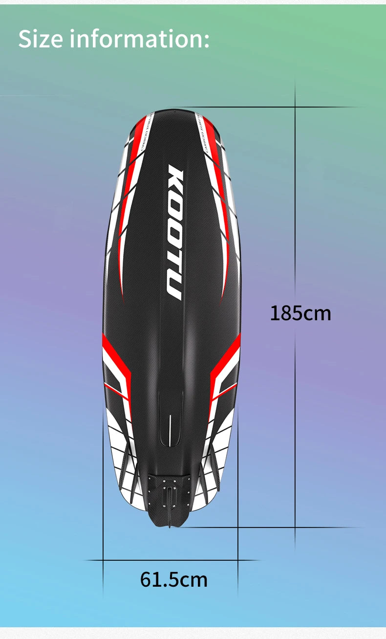 KOOTU Full Carbon Fiber 109cc Fuel ed   Surfboard Water Sport Board for Outdoor Surfing Adventure