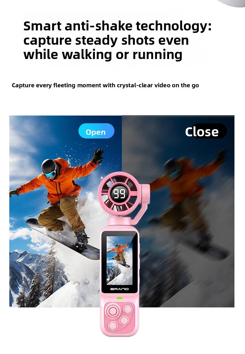 HD Handheld Sports Camera Mini Portable Video Recorder Anti Shake Action Camera for Vlog Audio Recording Students