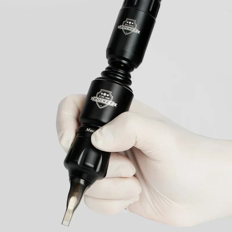 2024 Original Mini Rocket Tattoo Machine Set Japan Motor Wireless Tattoo Power Supply RCA Interface  Rotary Tattoo Pen Kit