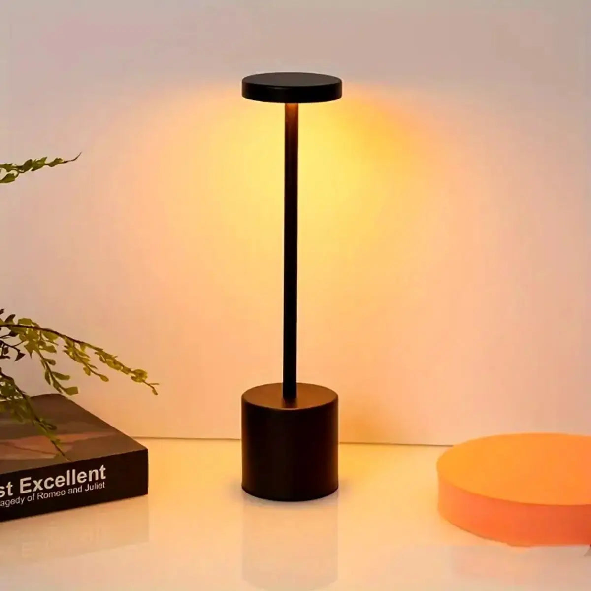 Modern touch adjustable table lamp, metal portable ambient light, suitable for decorating bedroom tables in various living rooms