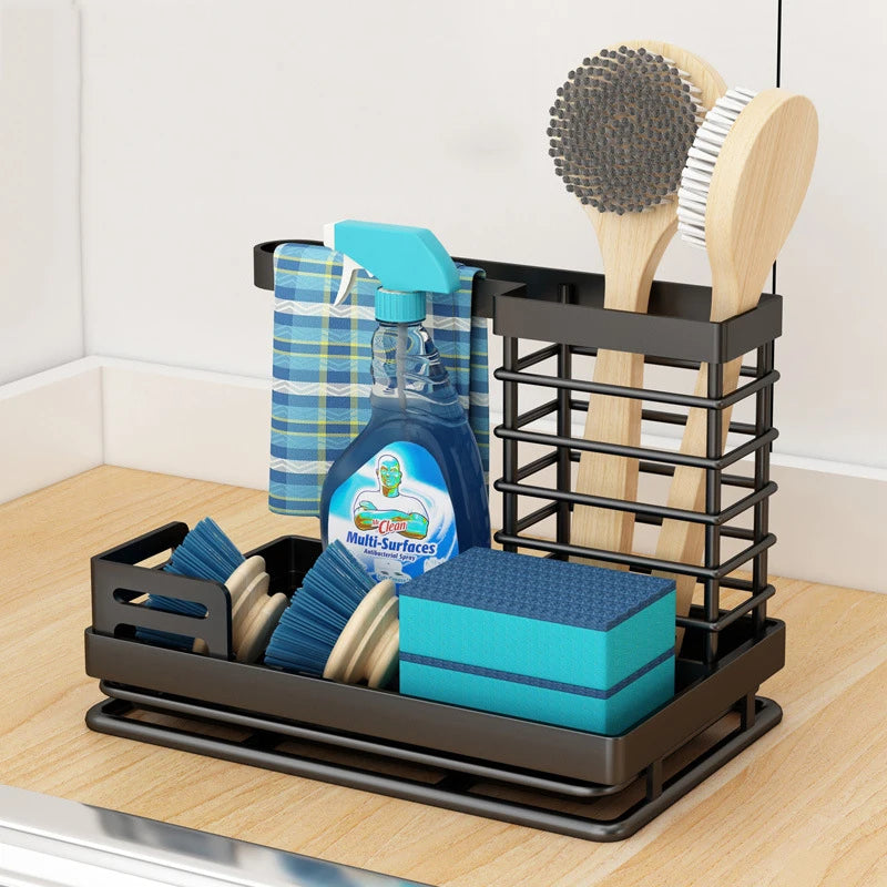 Kitchen Sink Stand Sponge Holder Dish Drainer Organizers Storage Accessories Shelf Storage Organizer Dish Drying Rack Gadgets
