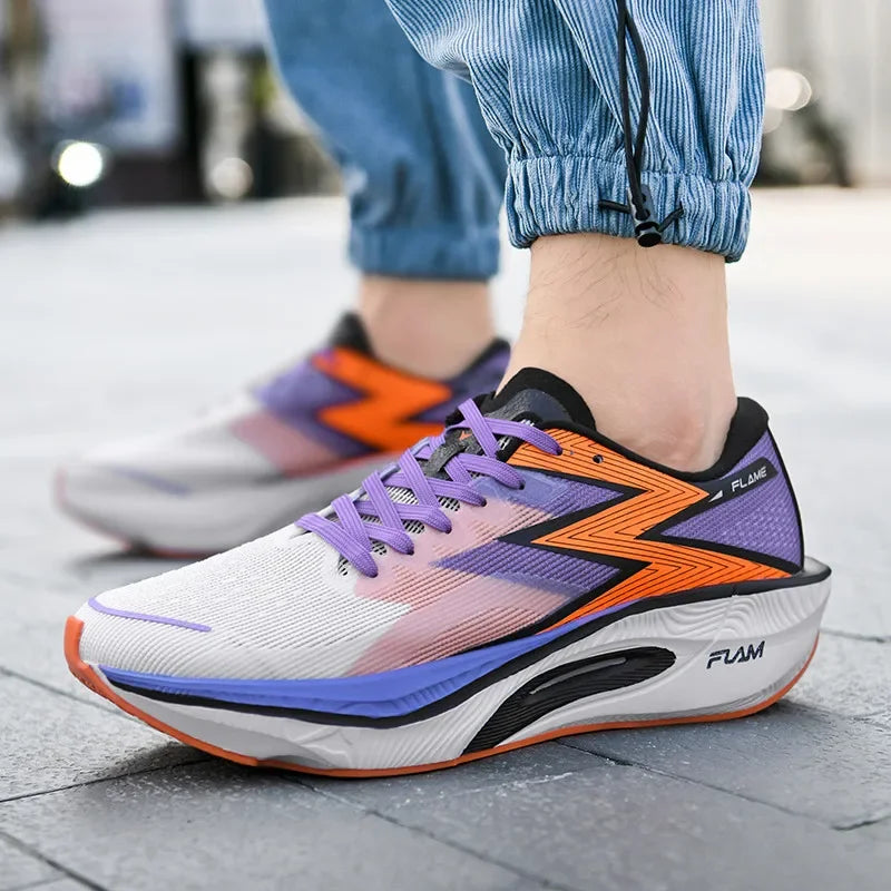 Running Shoes Carbon Board Speciality Marathon Men Sports Breathable Lightweight Women's Comfortable Athletic Nonskid Sneakers