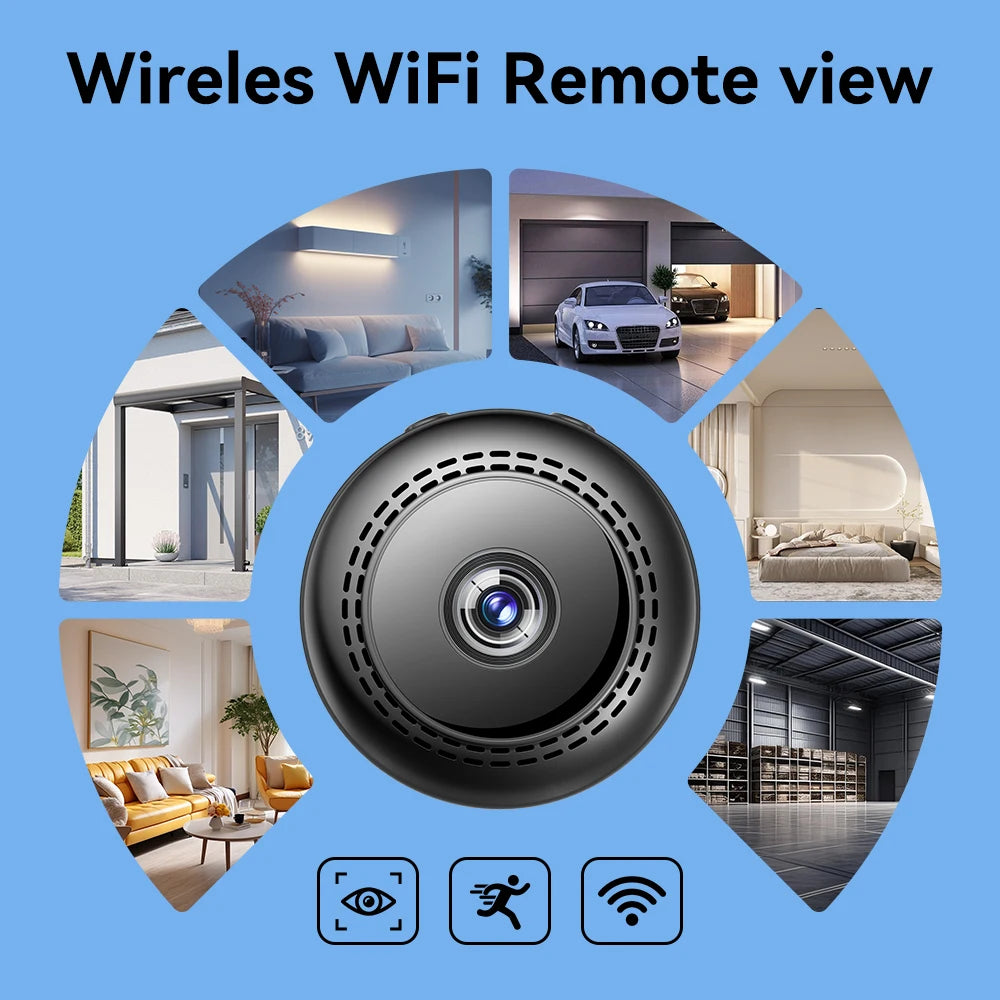 Wireless Security Camera with Night Vision & Motion Detection – Portable Surveillance for Home, Youngsters Watch, Easy to Instal